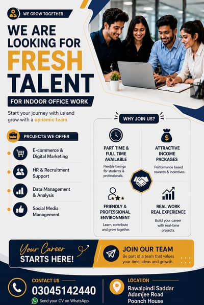 Hiring as fresh and graduate