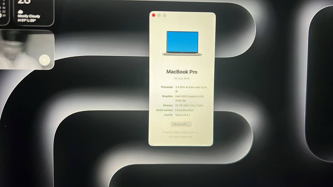 Macbook pro 2019 6