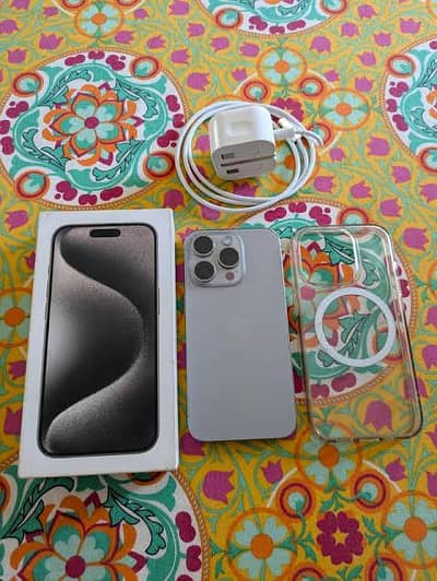 iphone 15 pro max mobile phone complete box