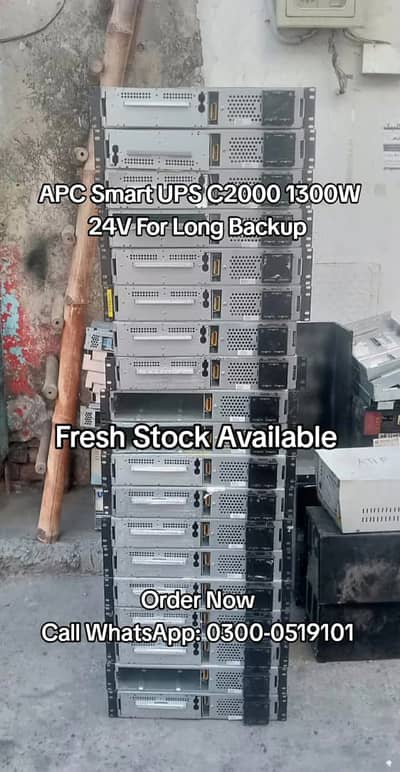 APC UPS 2KVA 1300W 24V long backup solution for Home & Office Multan