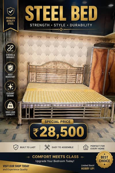 steel beds king size