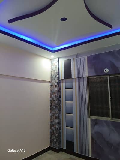 Flat for Sale. New Renovated 2 bed lounge, Near Johar-Mor Karachi