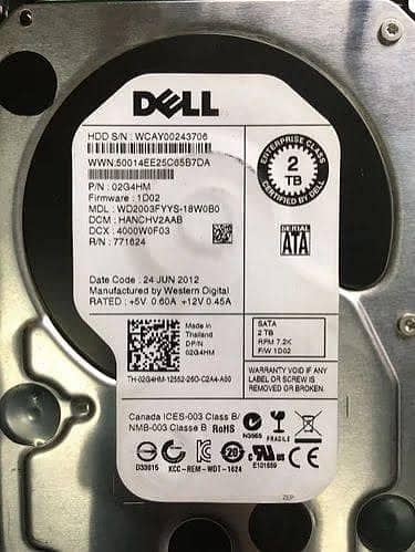 Dell 2 TB Hard Drive