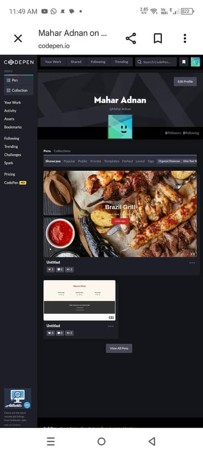 Professional Website for Restaurant & Shop - 10000 Rs