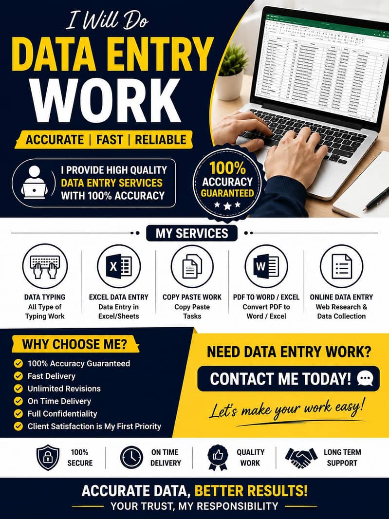 I NEED DATA ENTRY JOB (I NEED CLIENT) 0