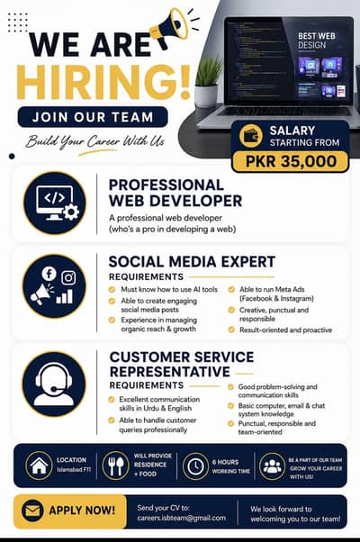 Need a Web developer & Social media expert