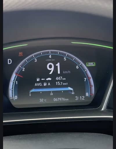 Civic 2016-2022 speedo odo type R meter