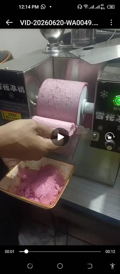 Snow ice flaks machin ice creem machin 750 V