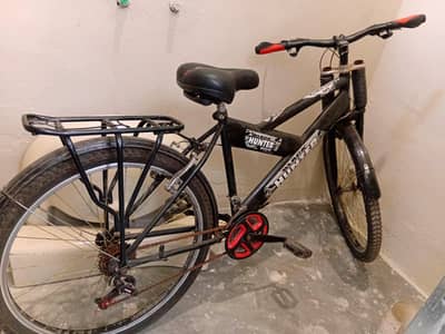 Black hunter mountain bicycle 26 inches !! Geard cycle ! Lahore