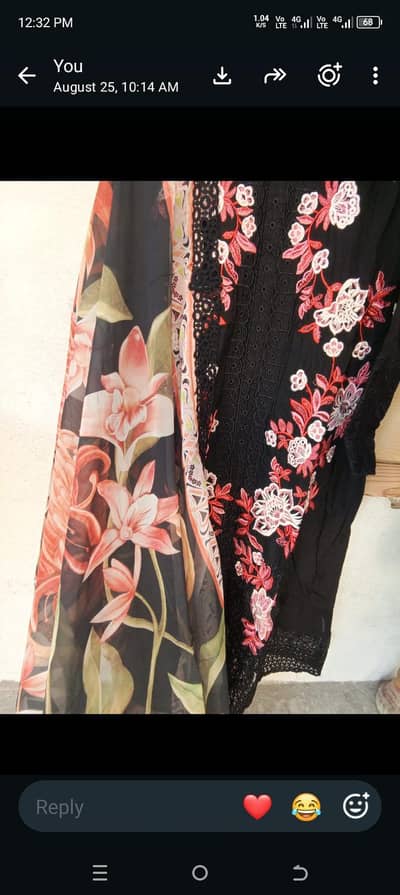 crimson embroidered