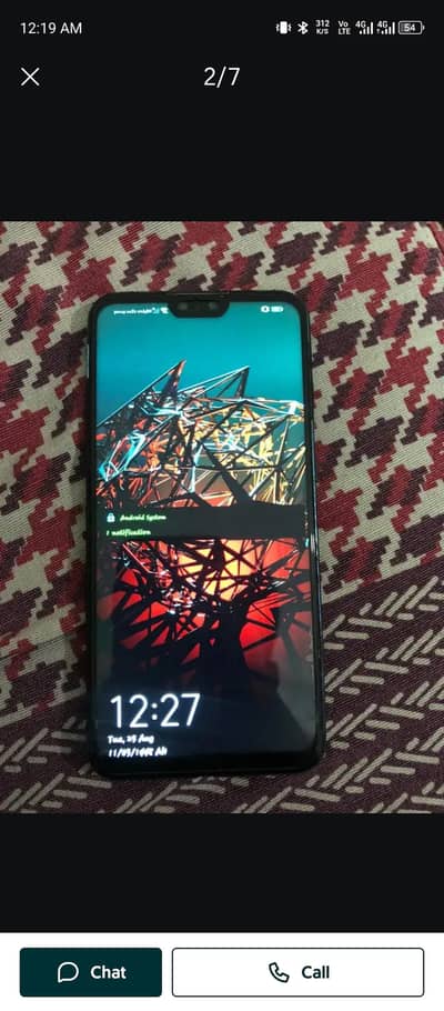 Huawei Y9   4/64 gb panel change hai box sath hai