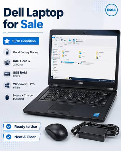 Dell Core i7 Laptop | 8GB RAM