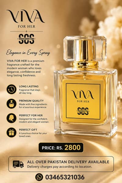 SCS Viva For Her Perfume – Long Lasting Floral Fragrance for Women