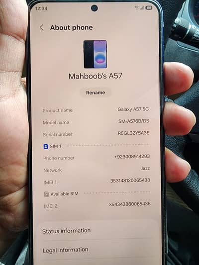 Samsung Mobile A57