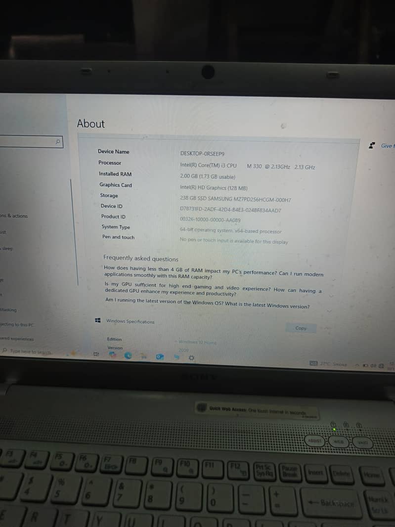 sony core i3 3