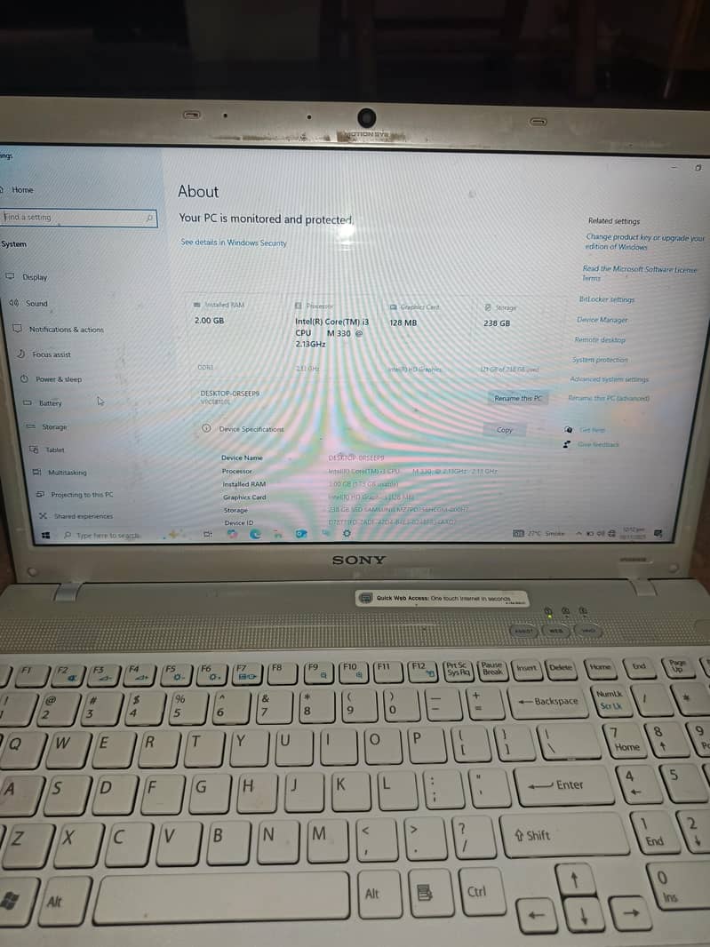 sony core i3 4