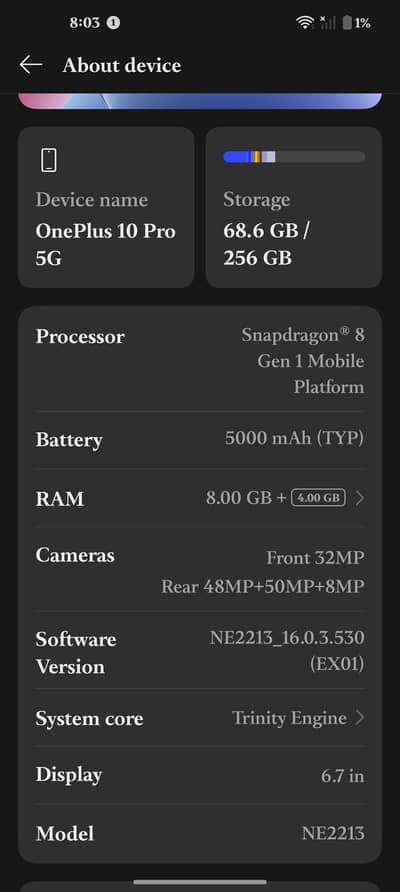OnePlus 10pro 5g