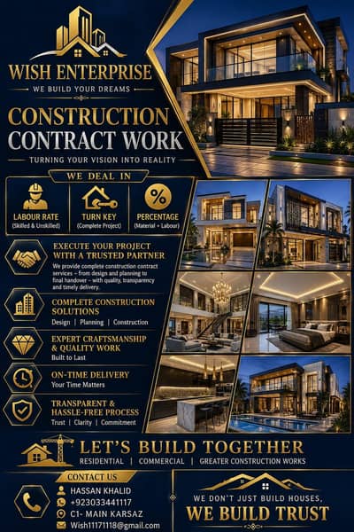 CONSTRUCTION CONTRACT WORK - COMPLETE BUILDING SOLUTION