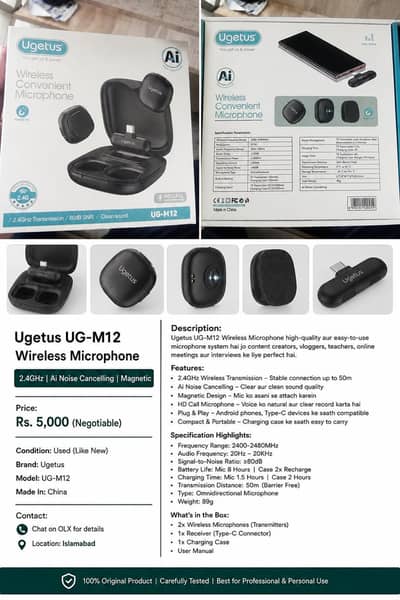 wireless microphone for sale in very reasonable price