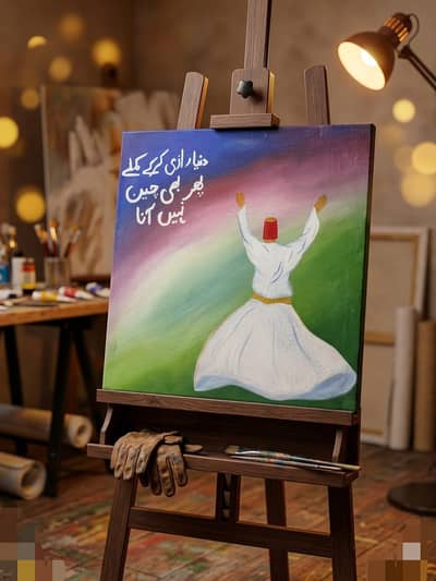 Soul in motion: whirling dervish Handmade art