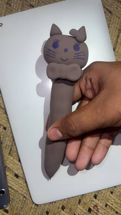 Hand made with clay