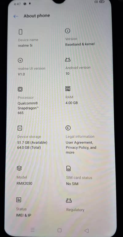 Realme 5i — 4GB/64GB — Excellent Condition