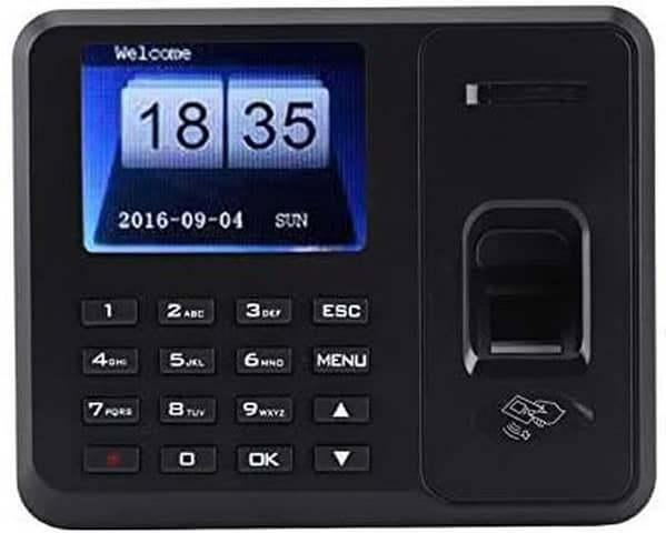 Fingerprint Stamp Clock, USB Standalone Time Tracking, Time Attendance Terminal Machine, with Voice Prompts, Convenient to Use