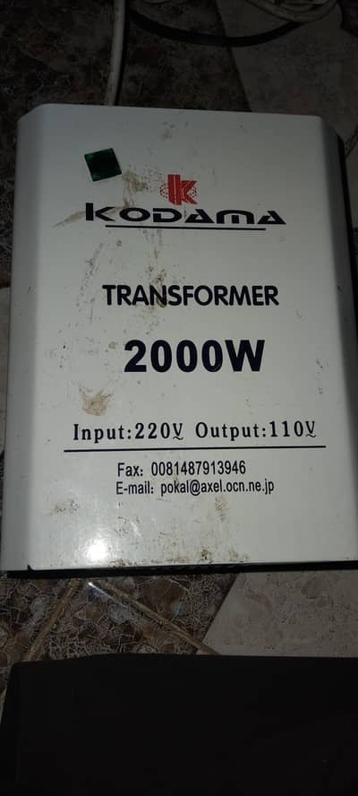 Stabilizer 1200W and Converter 220 to 100v 2000W