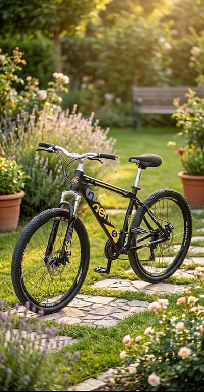 Clean Gerik Mountain Bike | Single Speed (Black & Yellow)