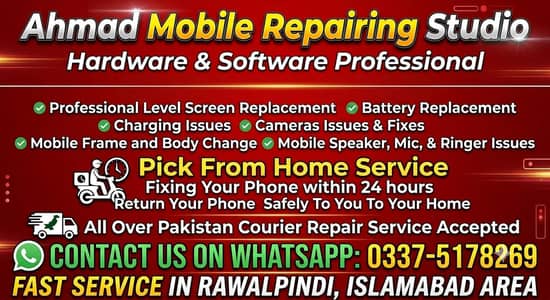 AHMAD MOBILE REPAIRING STUDIO ONLINE : READ AD DESCRIPTION