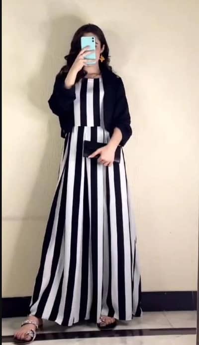 2 Pcs Women's Stitched Linen Printed Maxi-Koti Suit