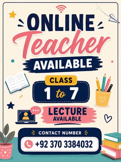 Online teaching available