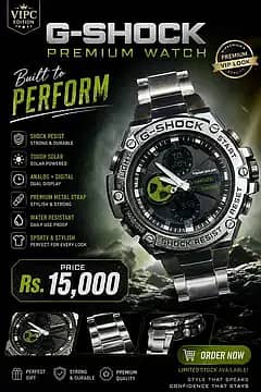 G-Shock Style Premium Analog Digital Watch | Shock Resist