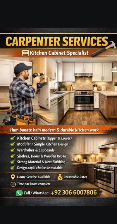 Skilled Carpenter & Woodwork Specialist serving