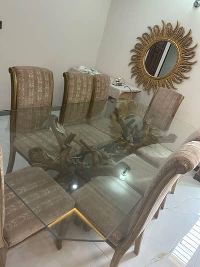 Dining table with 8 chairs