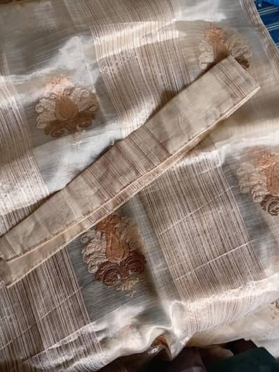 organza embridered curtains