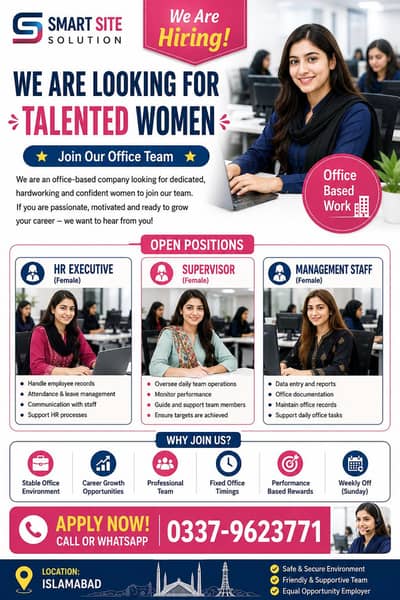 Hiring Female Managment Staff