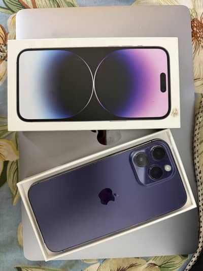 iPhone 14 Pro Max 9.8/10, PTA, 128GB All 100% working faceid,trutone
