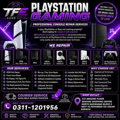 PLAYSTATION AND XBOX REPAIRING