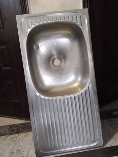 Stainless Steel Kitchen Sink with Drain Board-Urgent Sale