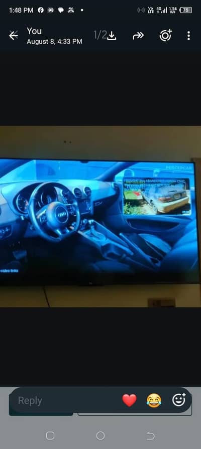 haier Q LED TV 50" condi 10/10  1 se 2 month used 2026 model aodel