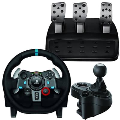 LOGITECH G29 WITH GEAR SHIFTER JUST 1 MONTH USED