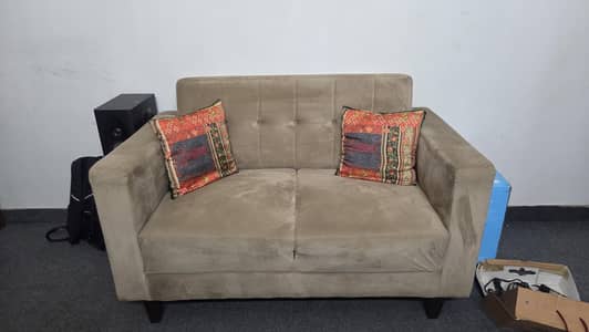2 Seater Sofa - Beige - Excellent Condition
