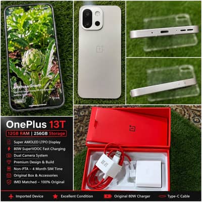 One Plus 13t 12gb 256 GB box opened Snapdragon 8 Elite best game phone