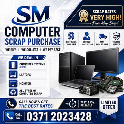 COMPUTER, PC & LAPTOP SCRAP PURCHASE IN BEST MARKET RATES