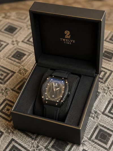 Premium Black Luxury Watch – Stylish & Elegant Design