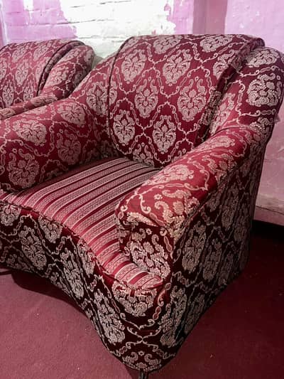 Sofa Set for Sale – Original Fabric | Good Condition | 3-Piece Set