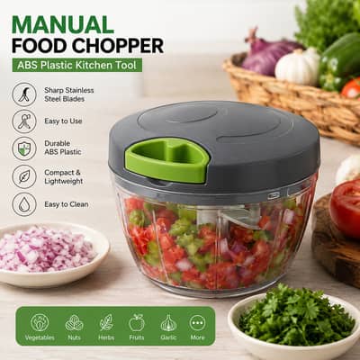Manual Food Chopper ABS Plastic Kitchen Tool
