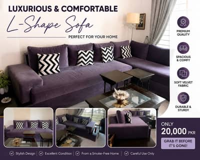 L shaped sofa