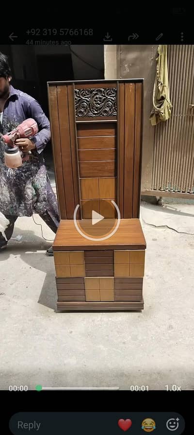Double Bed with Mattress & 2 Side Tables – Excellent Condition